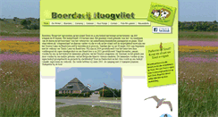 Desktop Screenshot of boerderijhoogvliet.nl